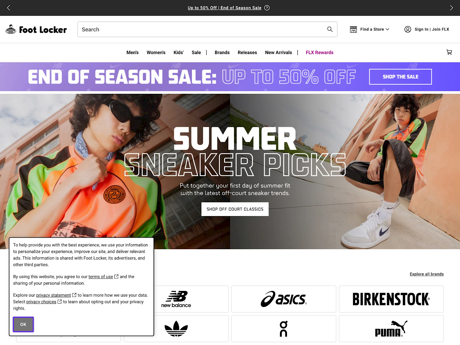 Foot Locker Screenshot