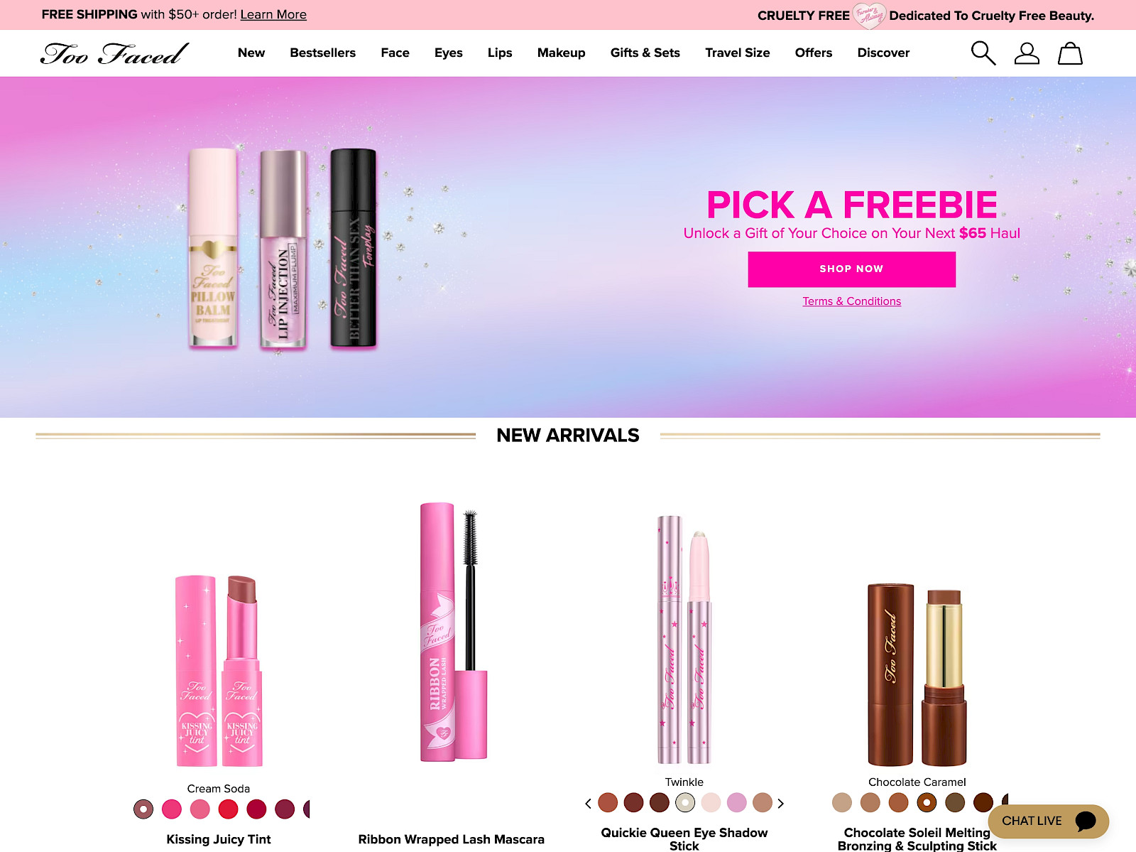 TooFaced Screenshot