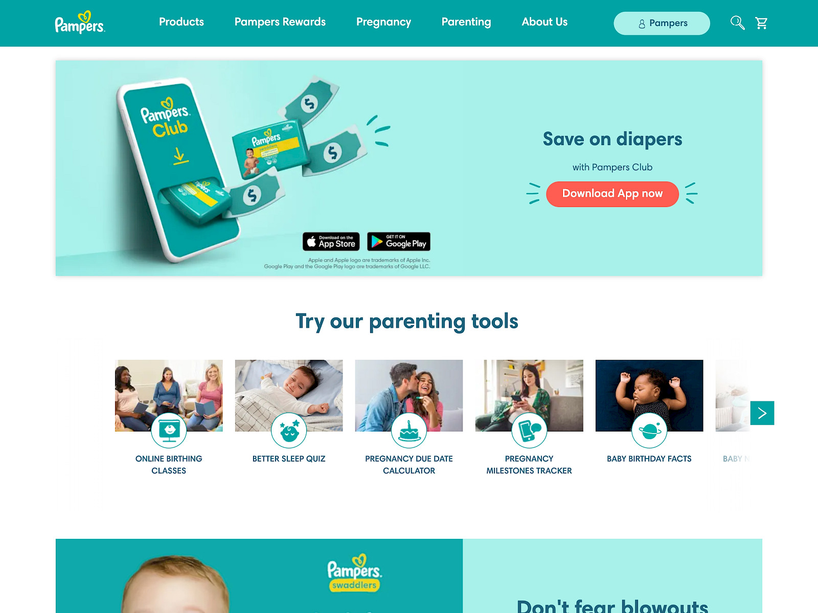 Pampers Screenshot