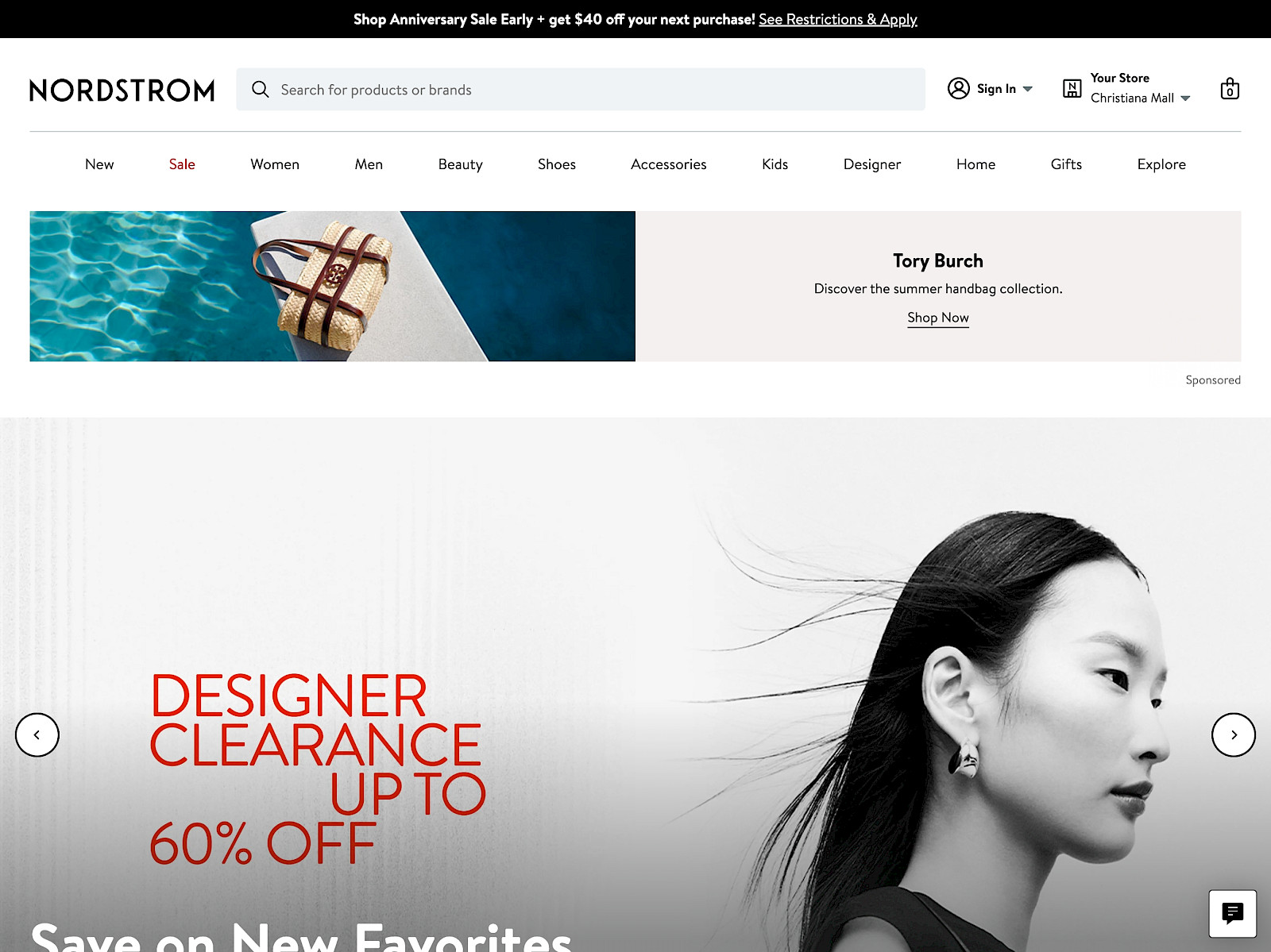Nordstrom Screenshot