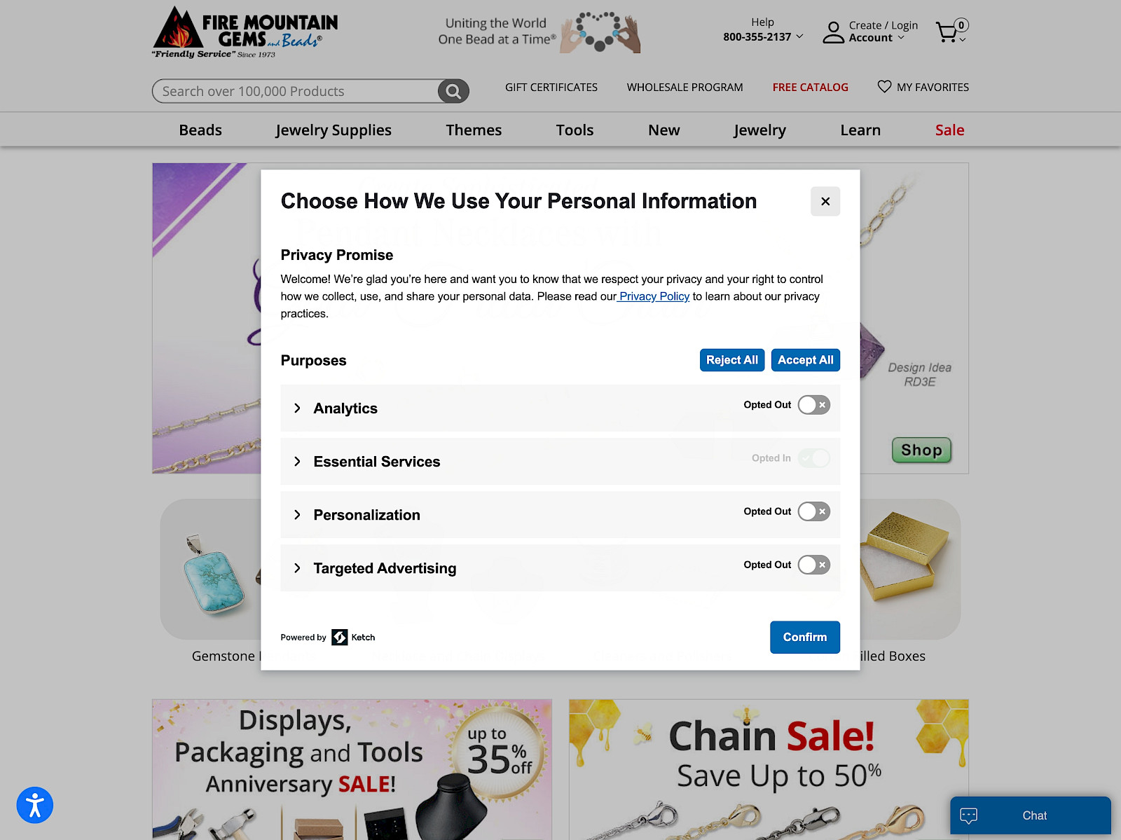 Fire Mountain Gems and Beads Screenshot