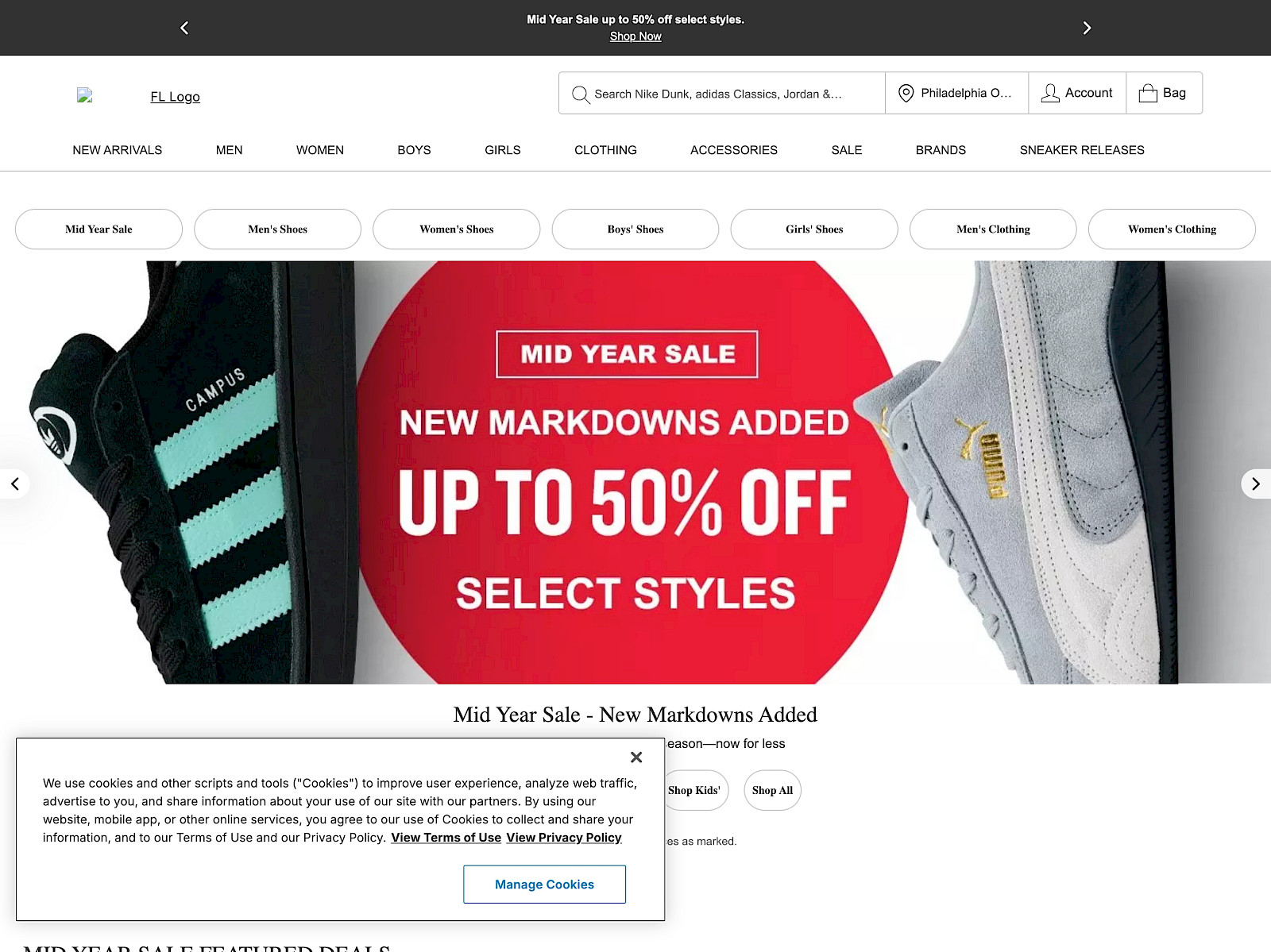 Finish Line Screenshot