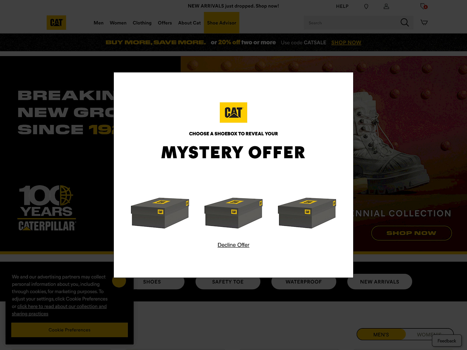 Cat Footwear Screenshot