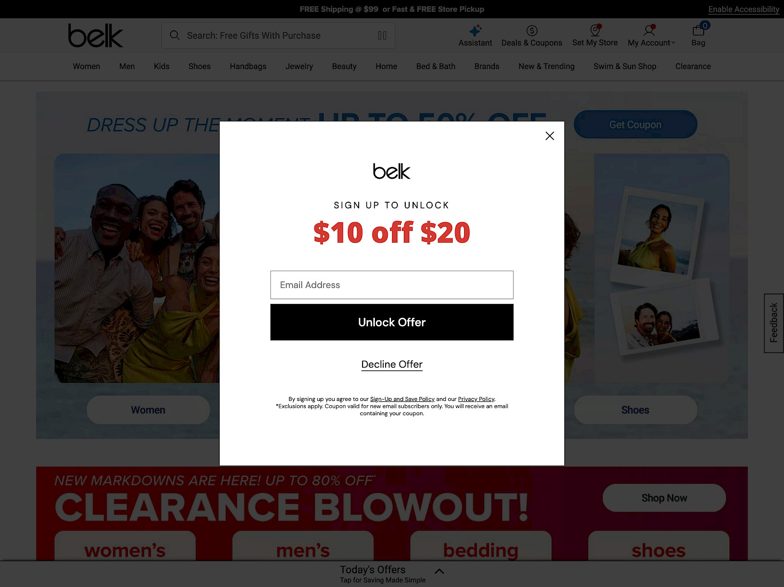 Belk Screenshot
