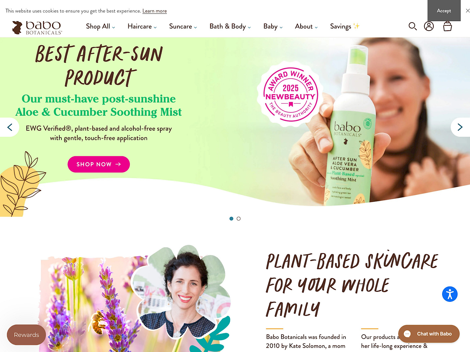 Babo Botanicals Screenshot