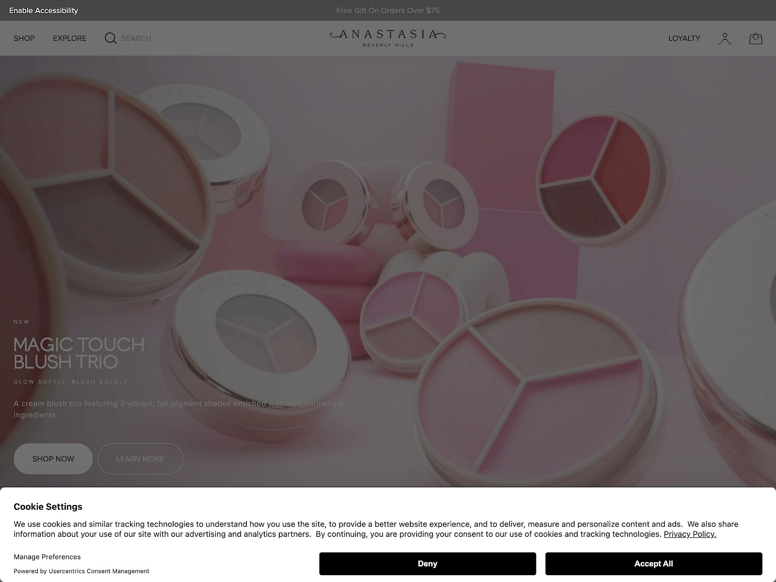 Anastasia Beverly Hills Screenshot