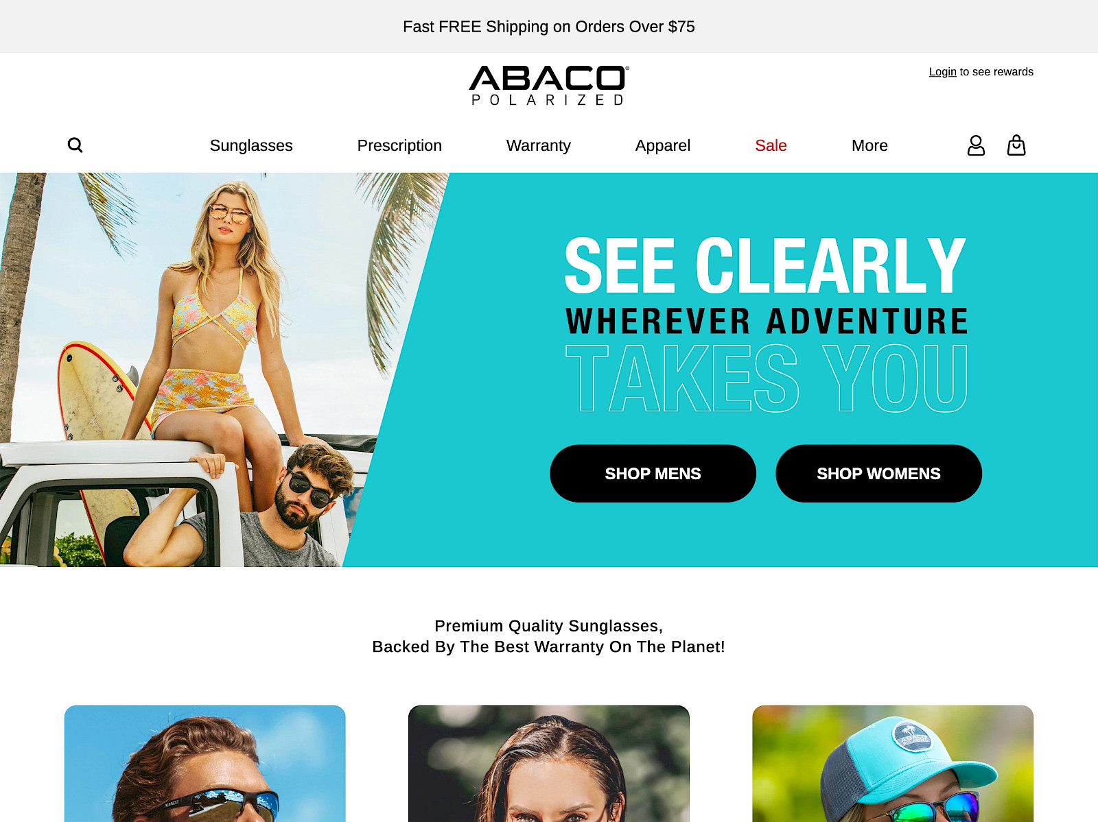 Abaco Polarized Sunglasses Screenshot