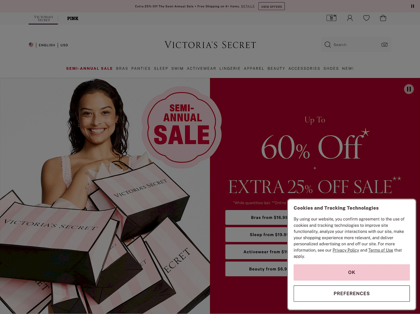 Victoria’s Secret Screenshot