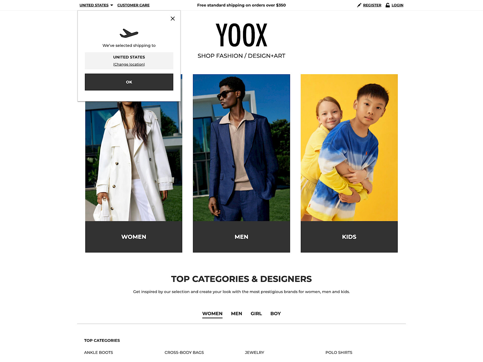 Yoox Screenshot