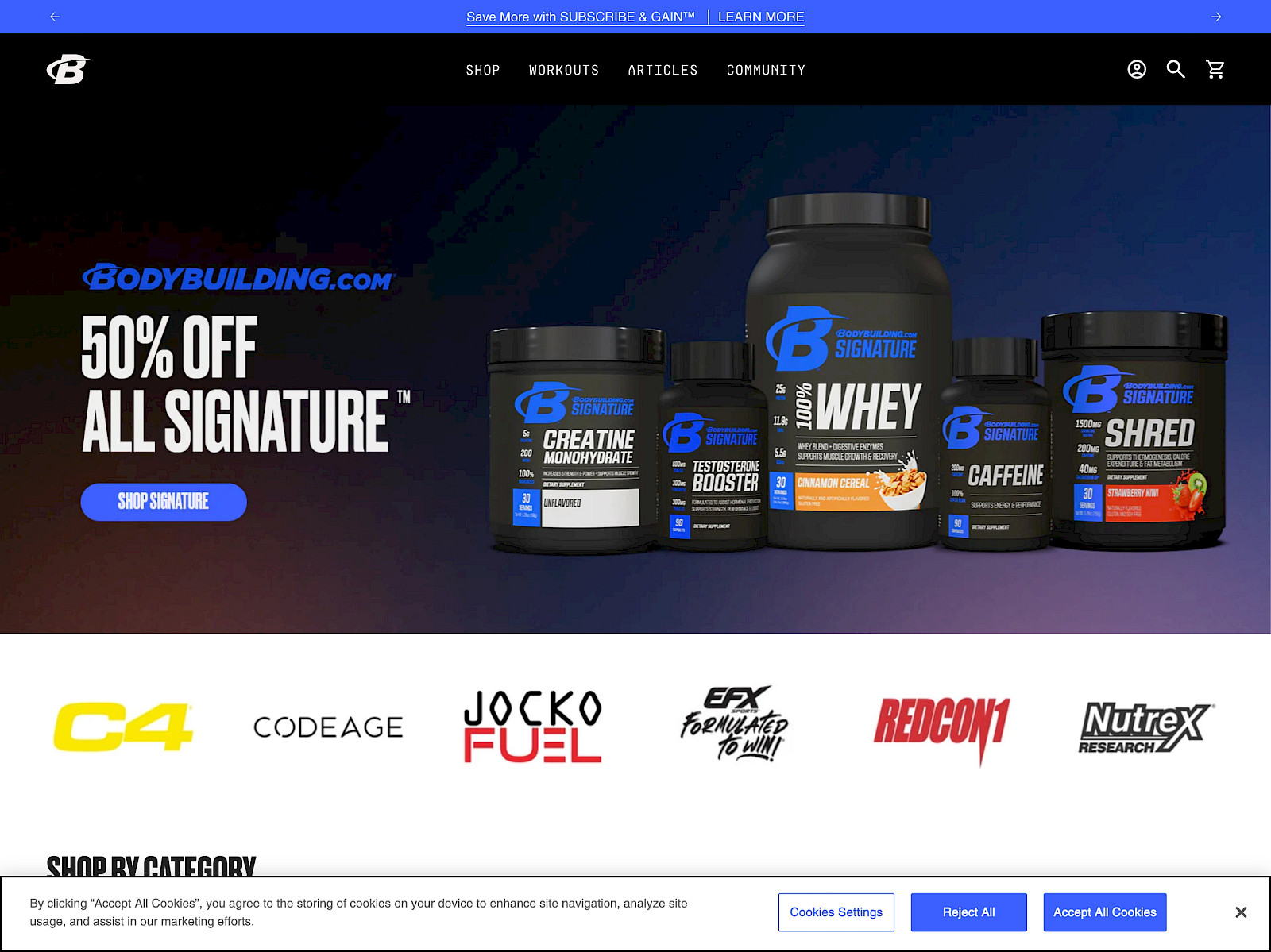 Bodybuilding Screenshot