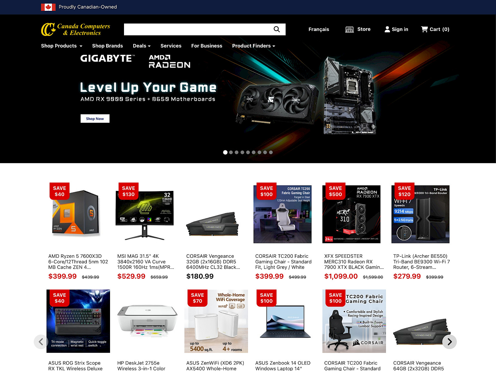 Canada Computers Screenshot