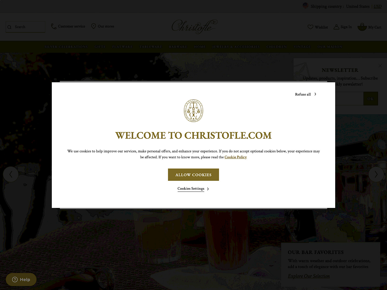 Christofle Screenshot
