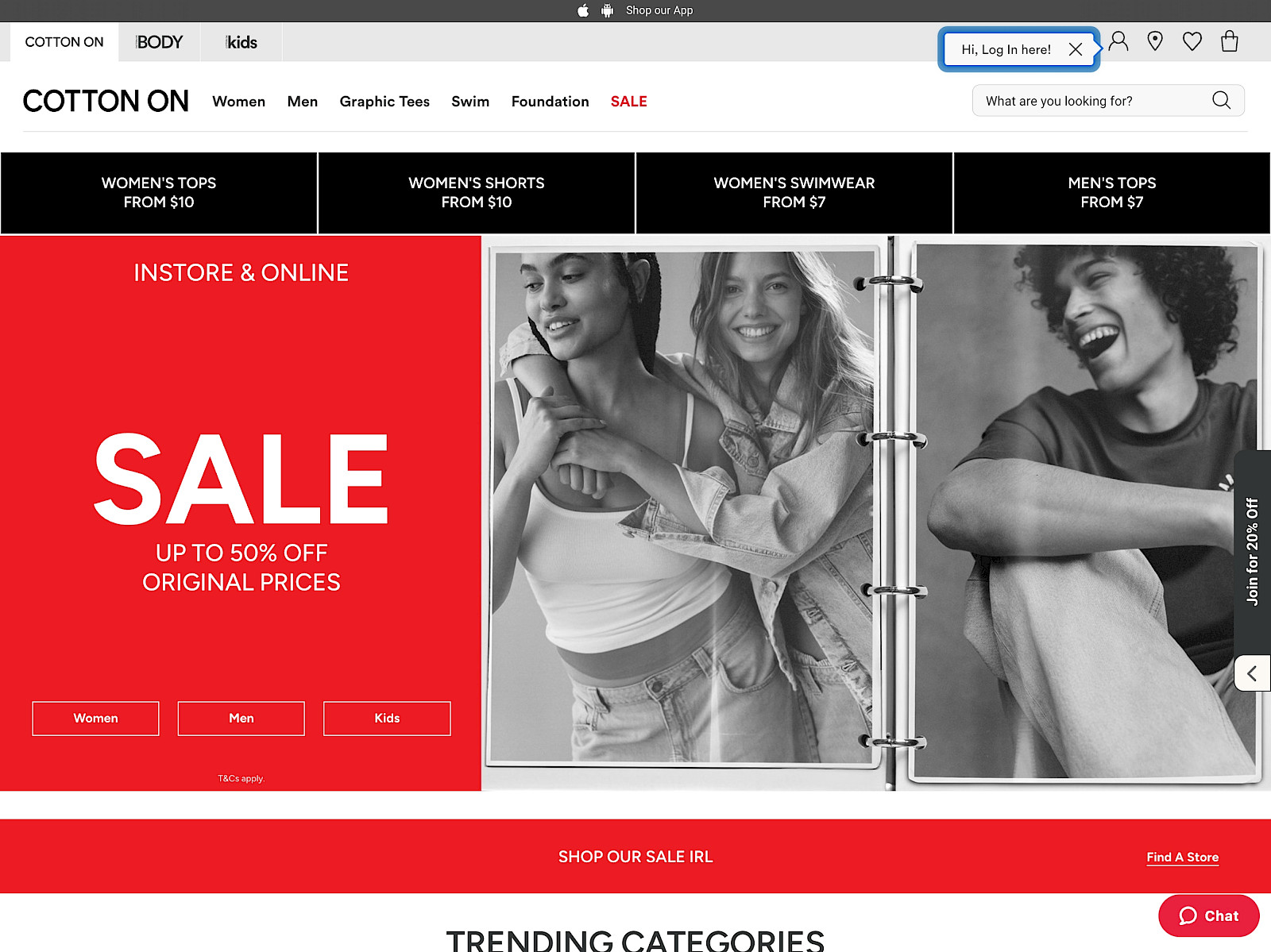 Cotton On Screenshot