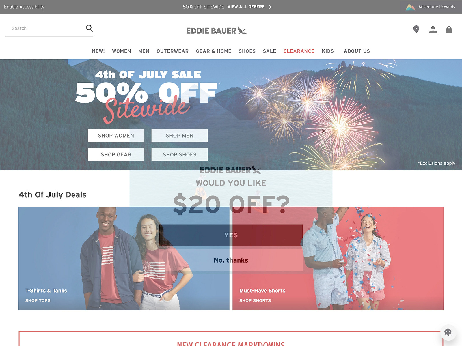 Eddie Bauer Screenshot