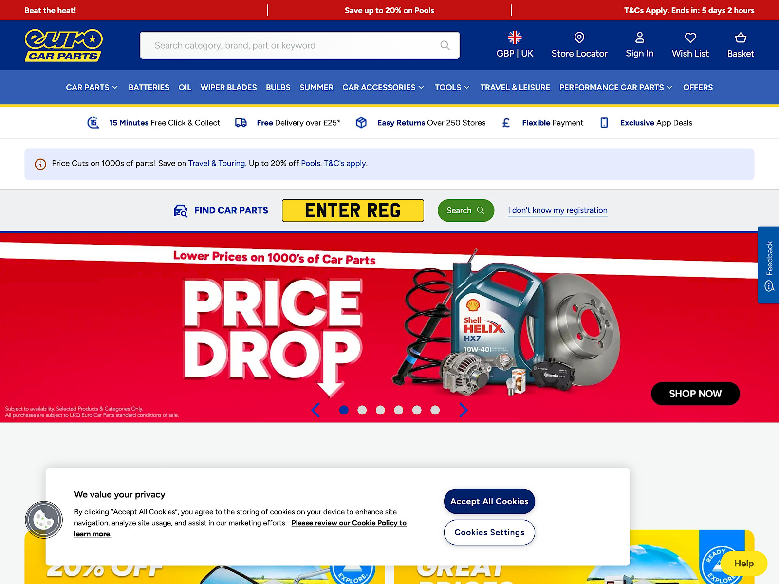 Euro Car Parts Screenshot