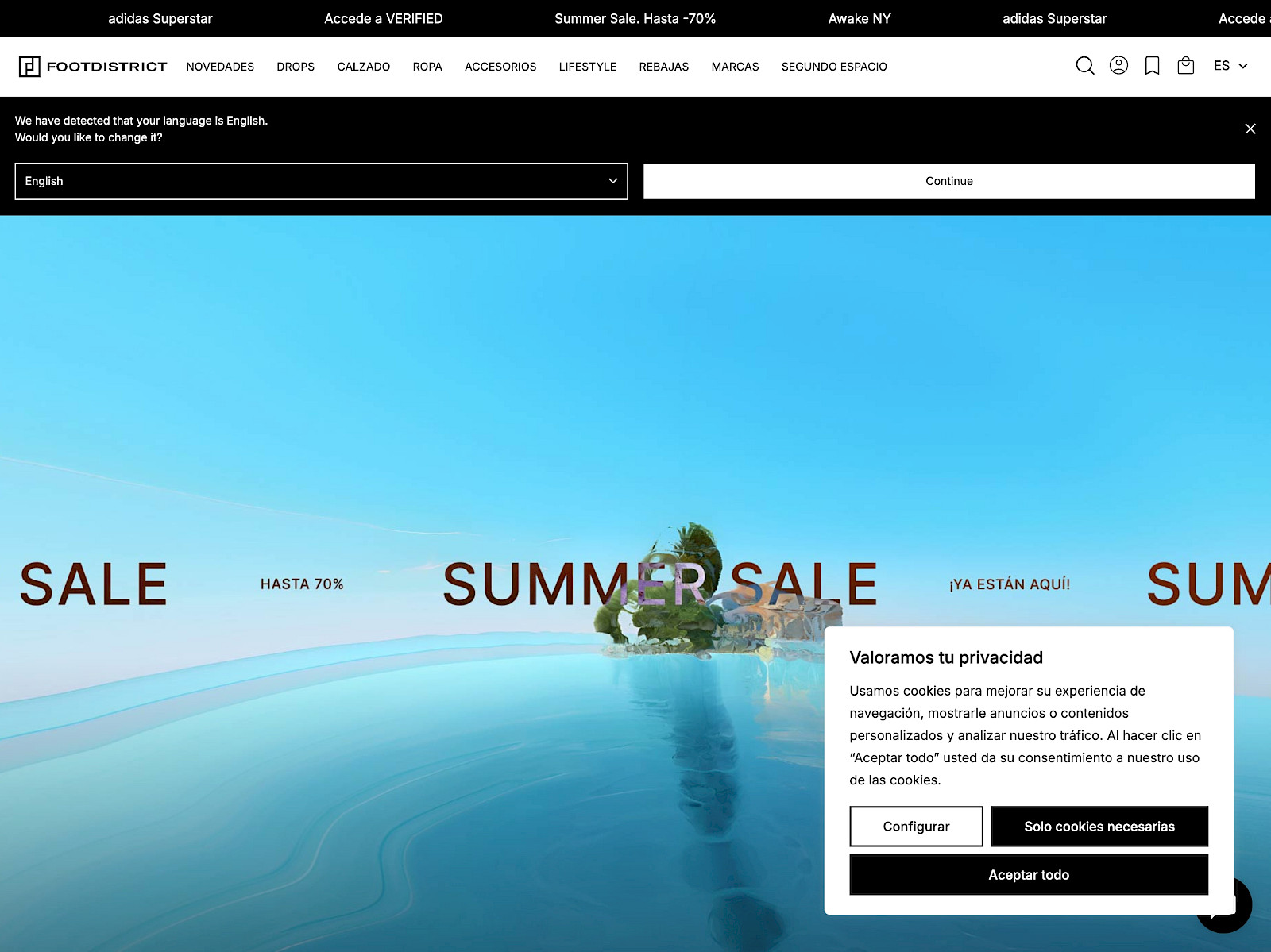 Footdistrict Screenshot