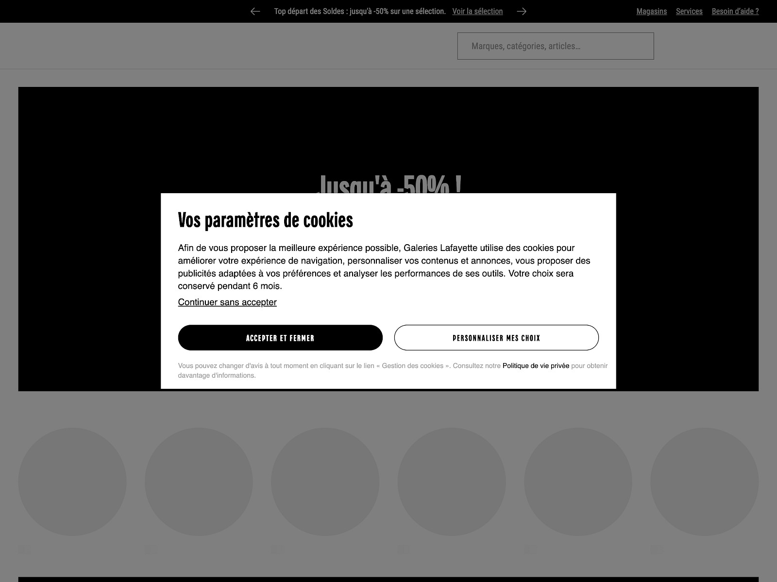 Galeries Lafayette Screenshot