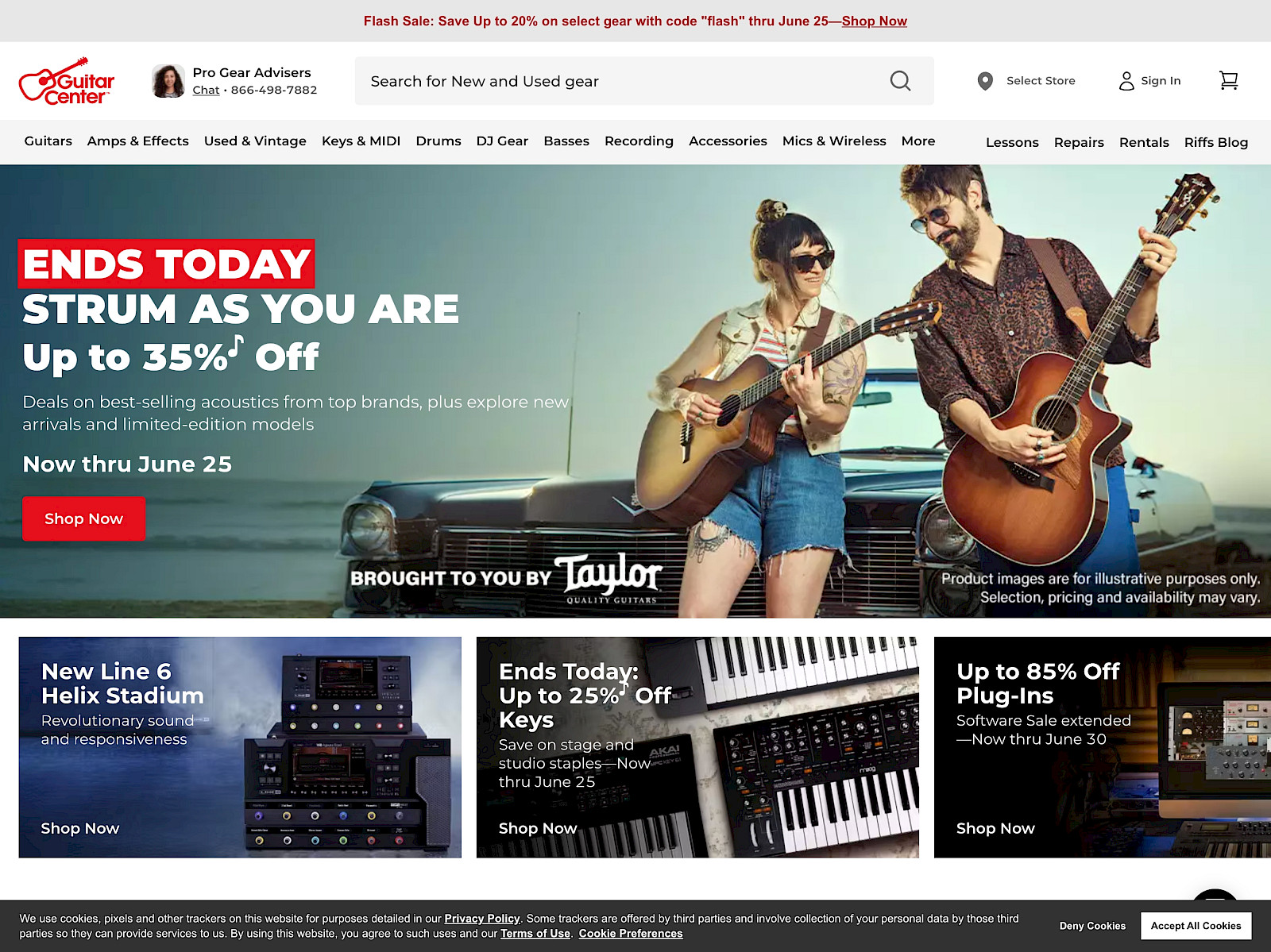 Guitar Center Screenshot