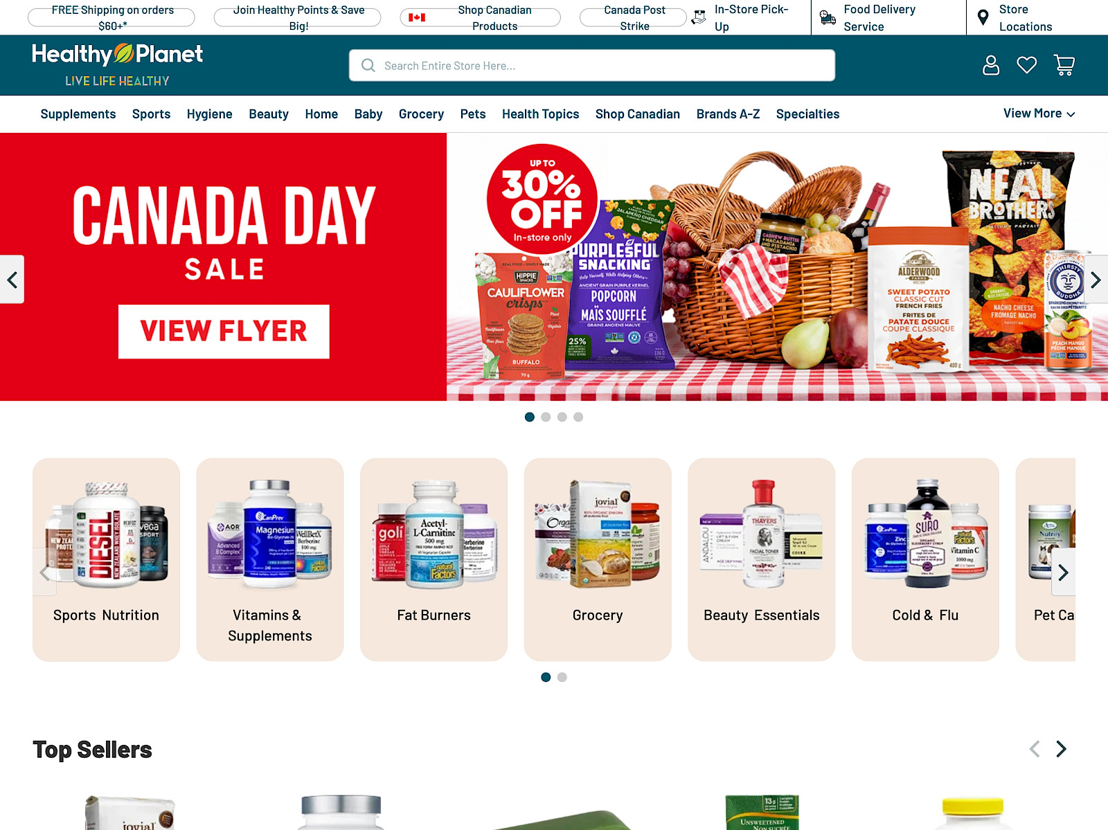 Healthy Planet Canada Screenshot