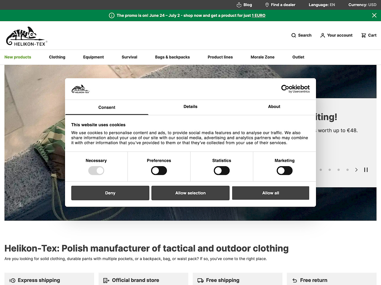 Helikon-Tex Screenshot