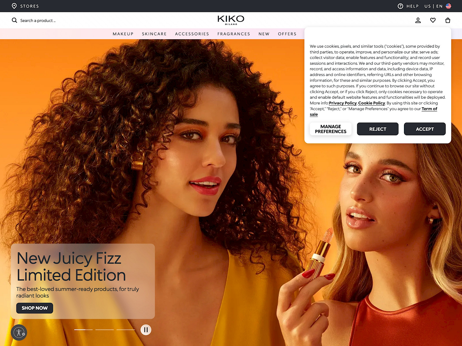 Kiko Milano Screenshot