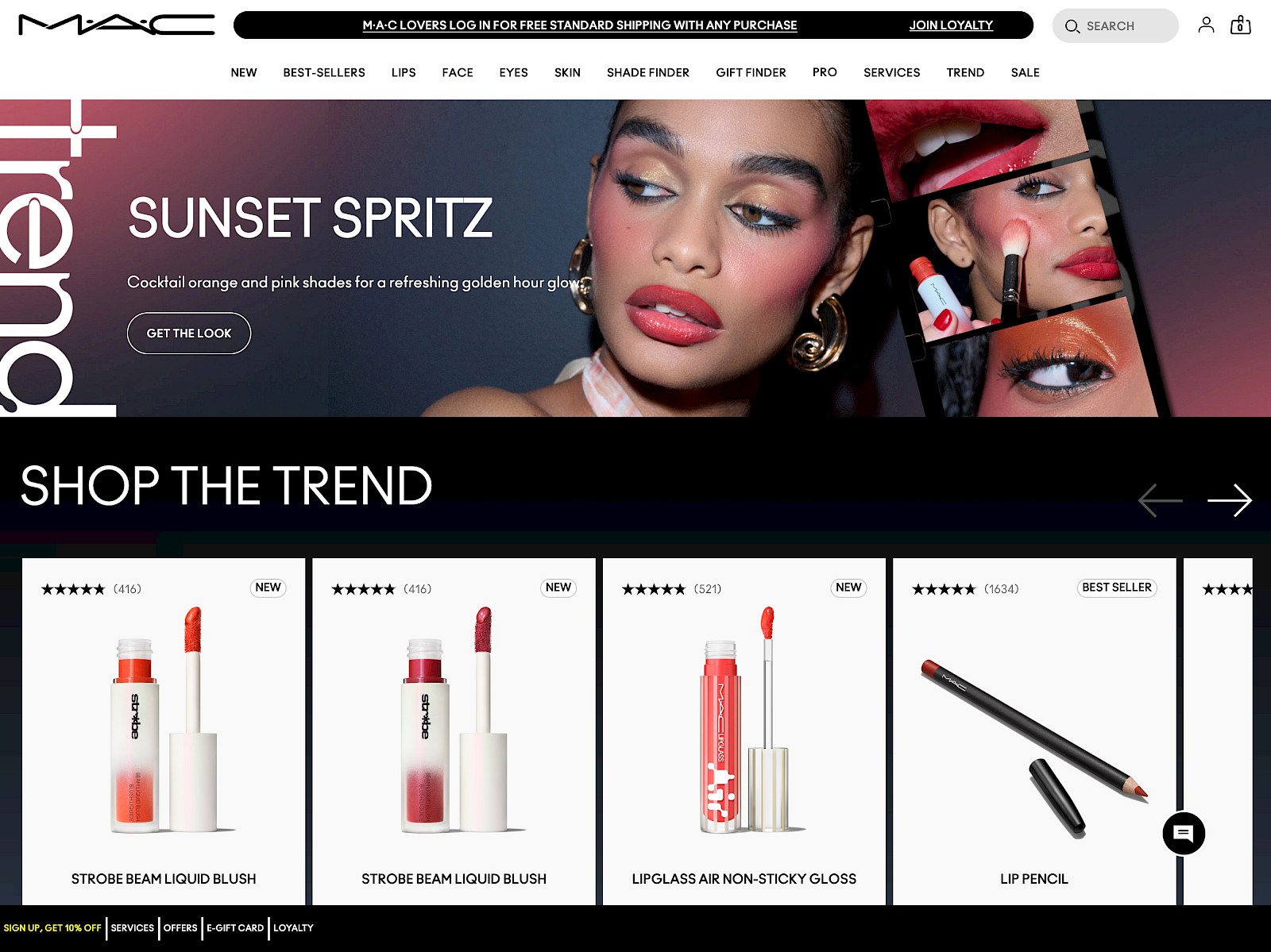 M.A.C Cosmetics Screenshot