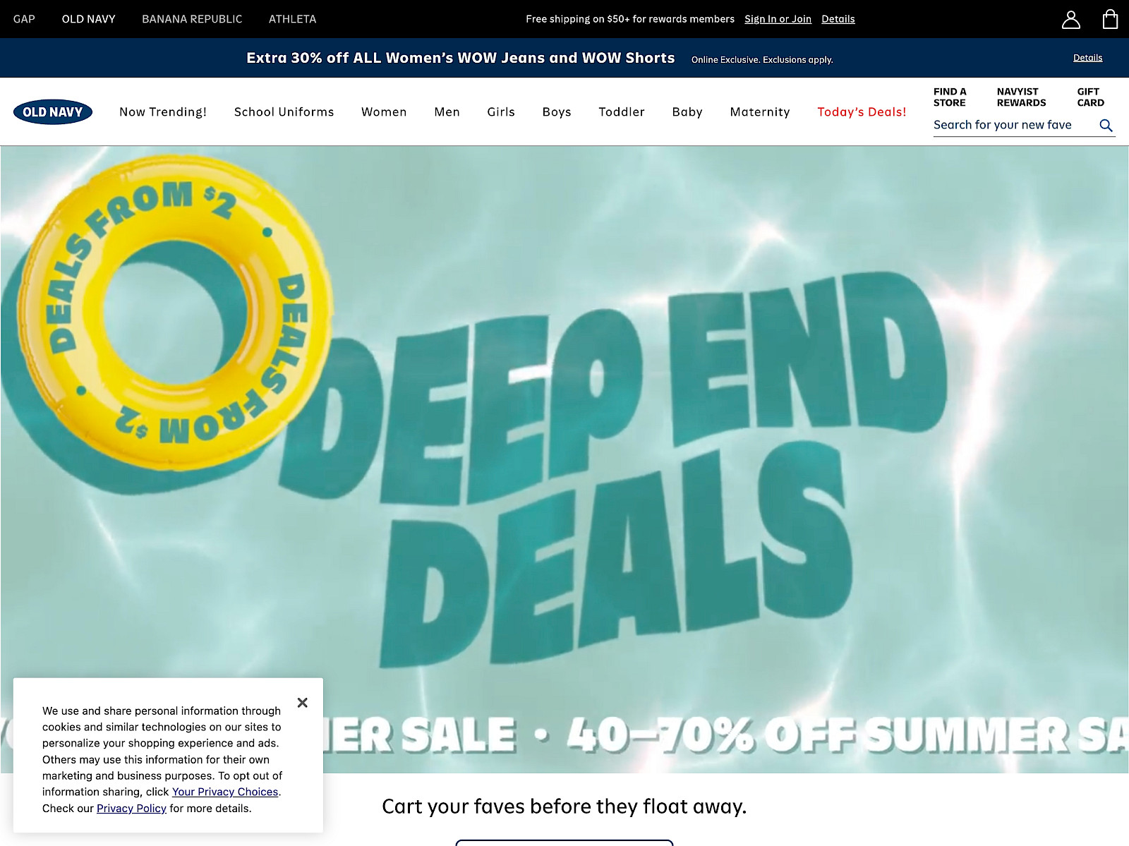 Old Navy Screenshot