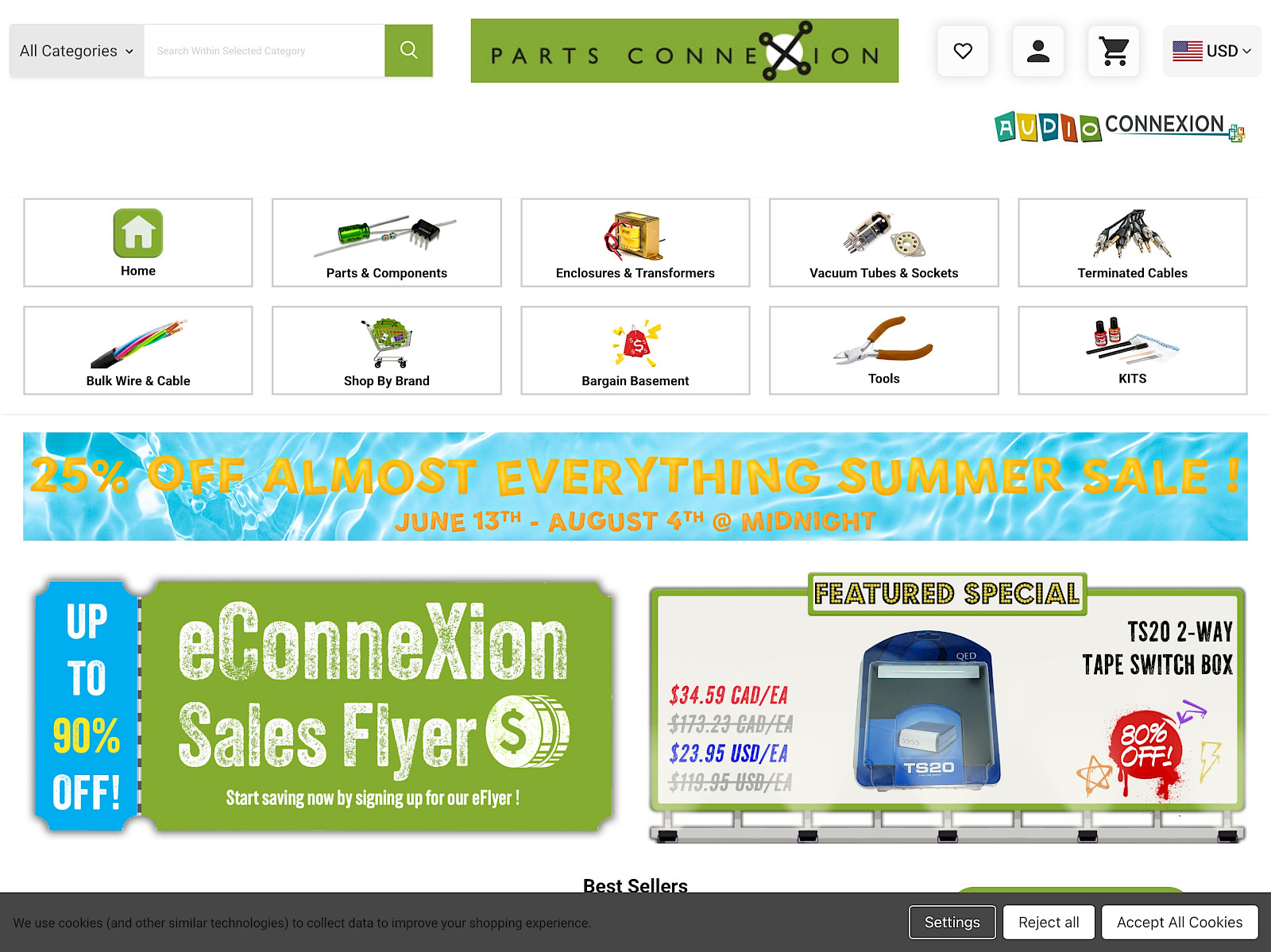 Parts Connexion Screenshot