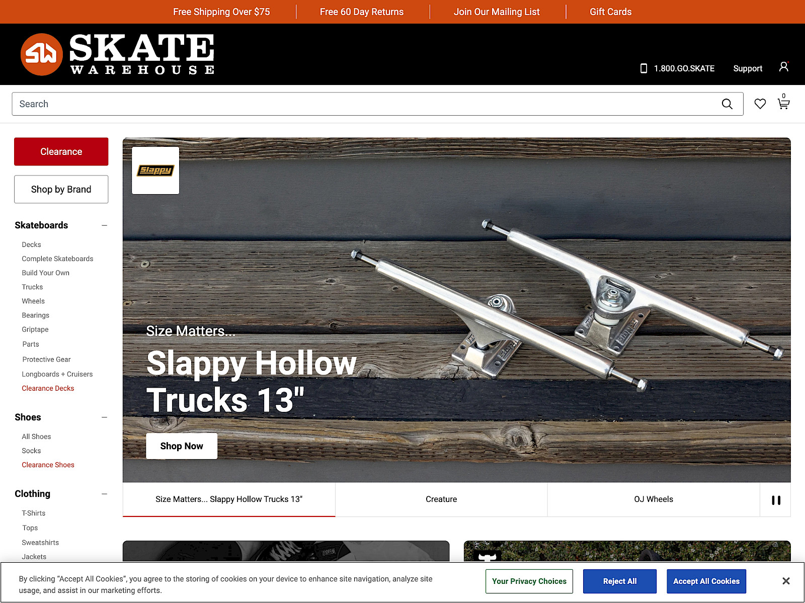 Skatewarehouse Screenshot