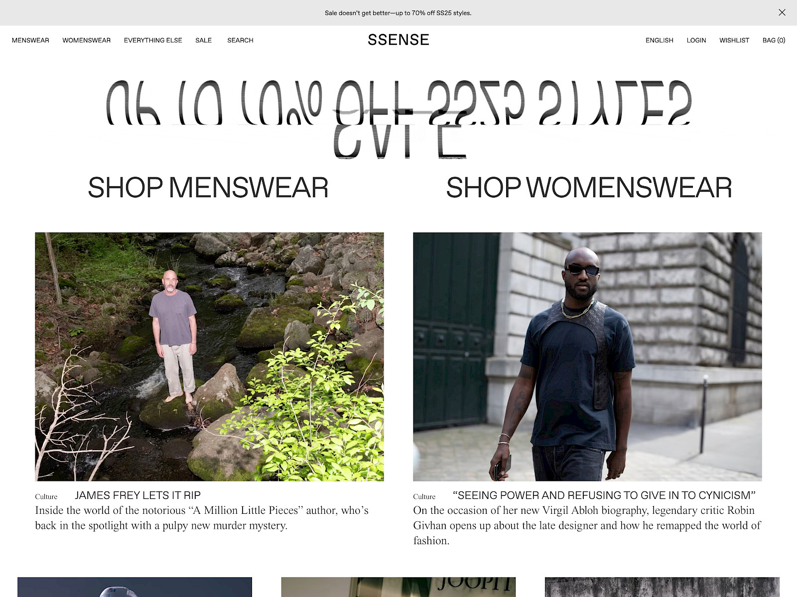 SSENSE Screenshot