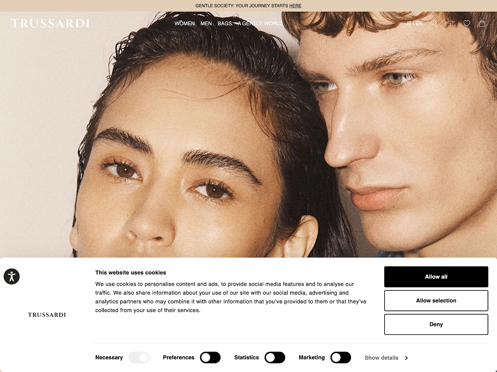 Trussardi Screenshot