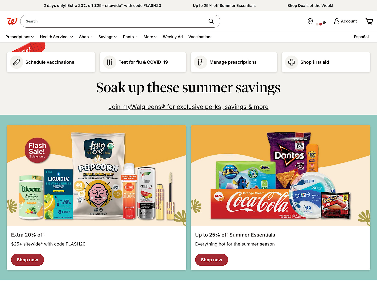 Walgreens Screenshot