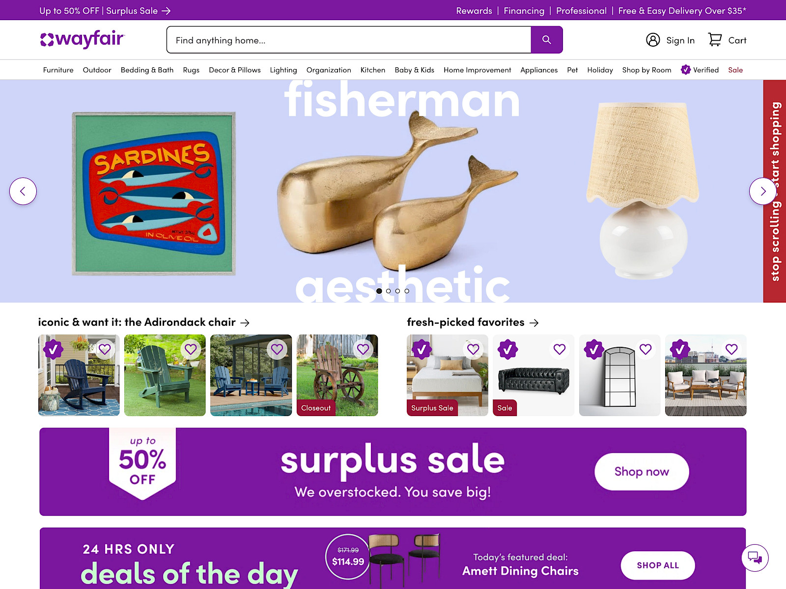 Wayfair Screenshot
