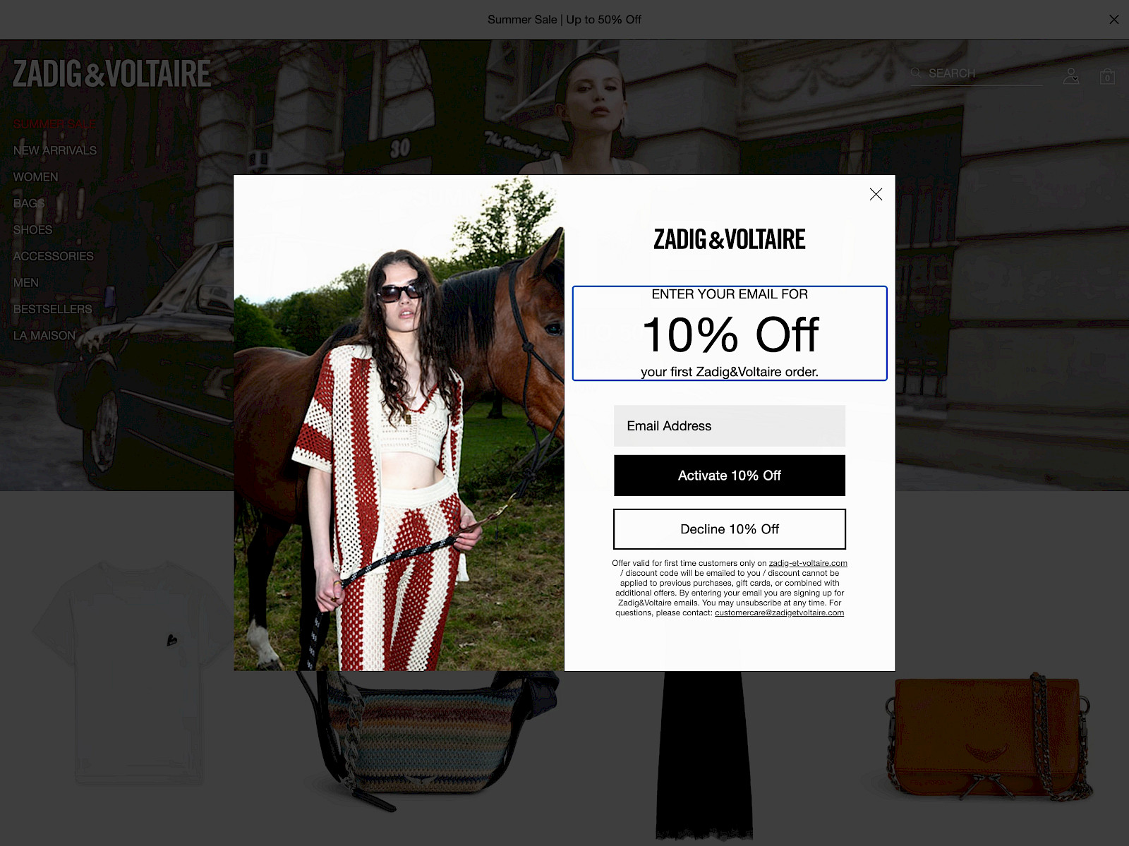 Zadig & Voltaire Screenshot