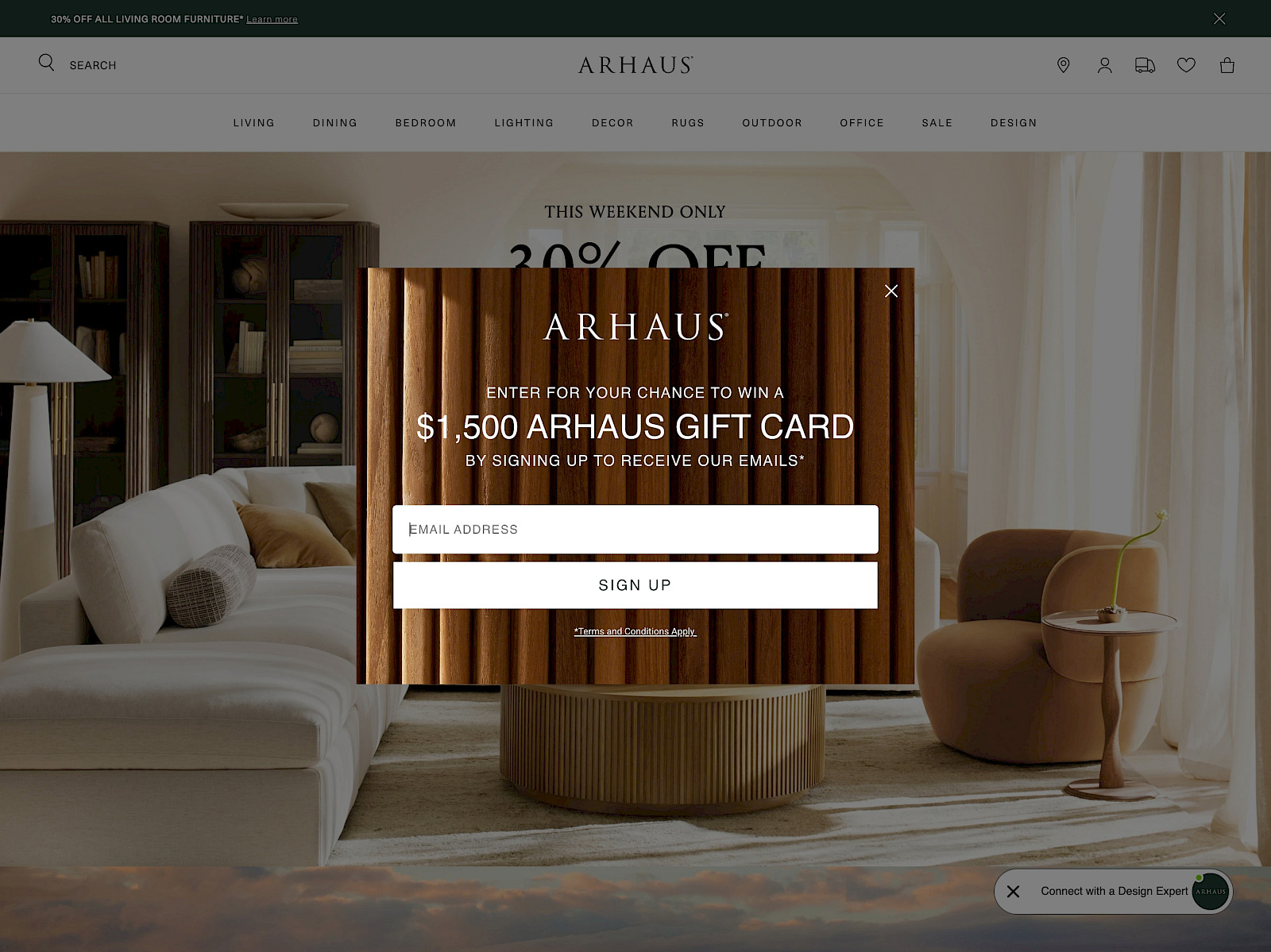 Arhaus Screenshot