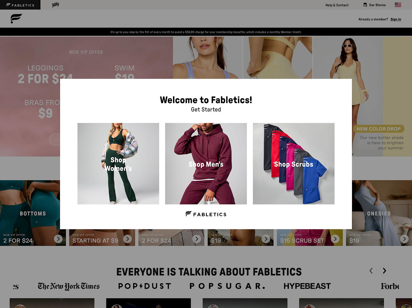 Fabletics Screenshot