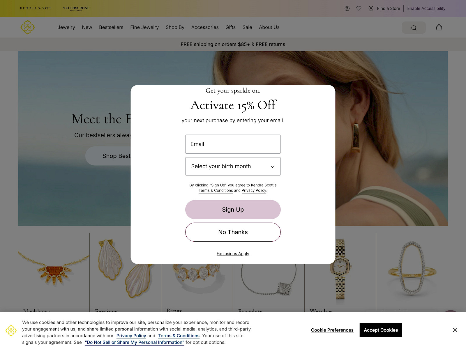 Kendra Scott Screenshot