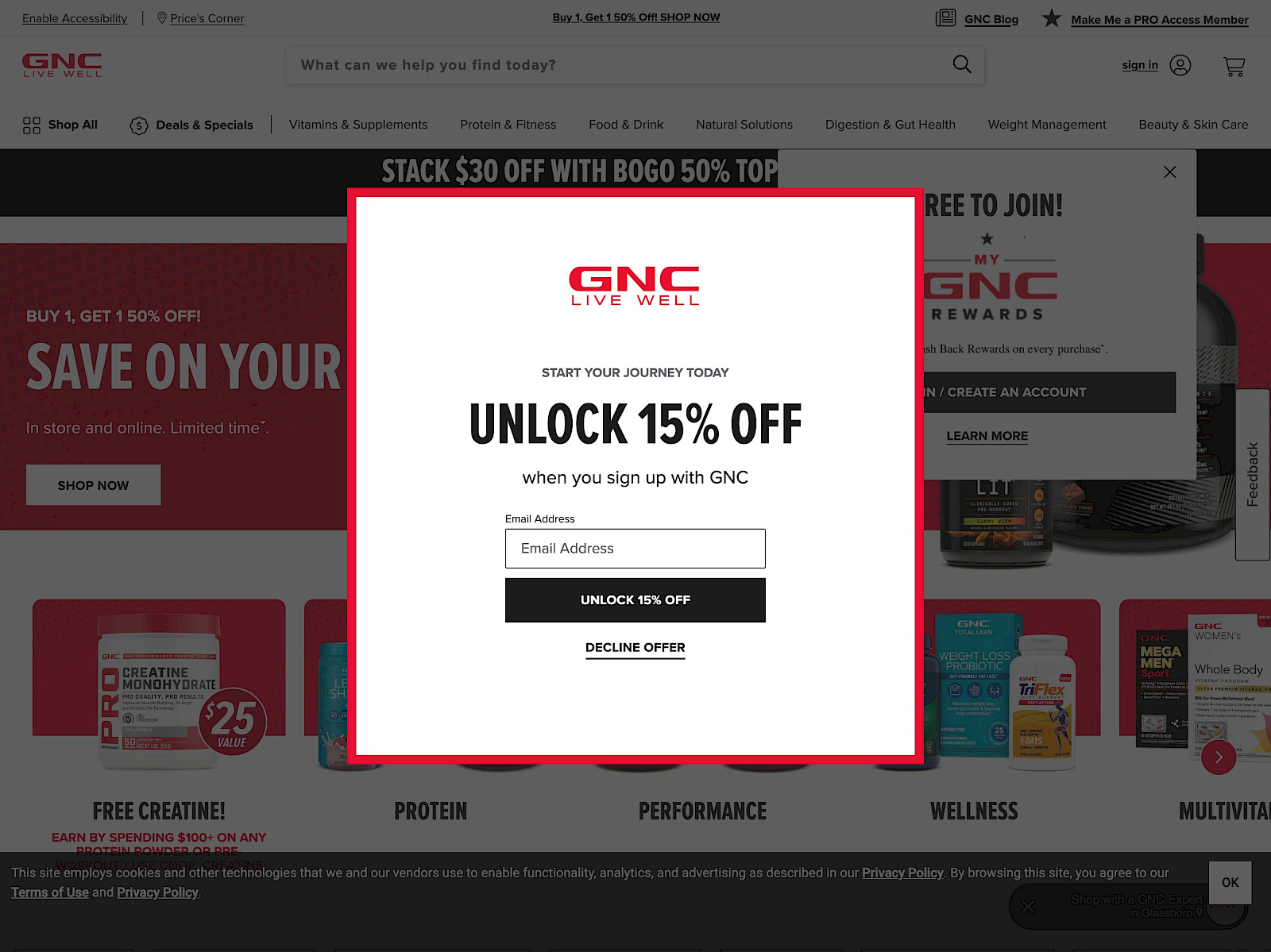 GNC Screenshot